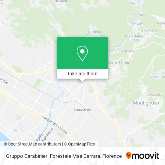 Gruppo Carabinieri Forestale Maa Carrara map