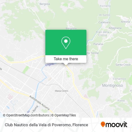 Club Nautico della Vela di Poveromo map