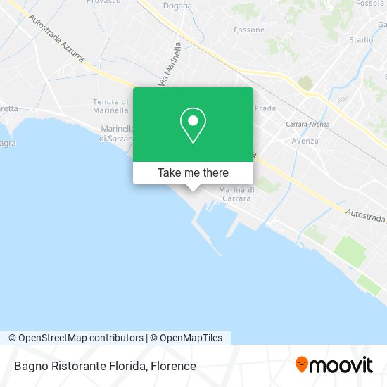 Bagno Ristorante Florida map