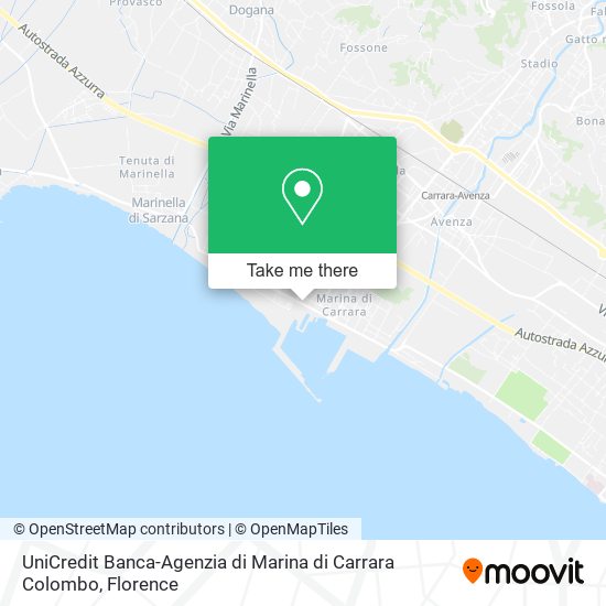 UniCredit Banca-Agenzia di Marina di Carrara Colombo map
