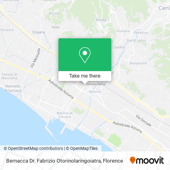 Bernacca Dr. Fabrizio Otorinolaringoiatra map