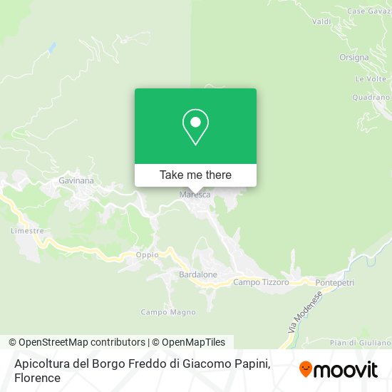 Apicoltura del Borgo Freddo di Giacomo Papini map