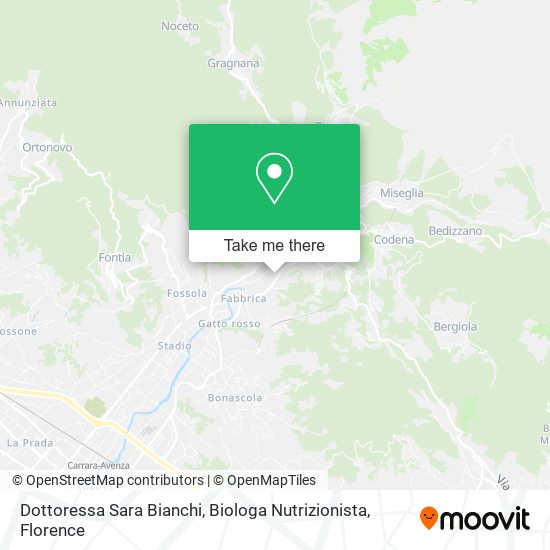 Dottoressa Sara Bianchi, Biologa Nutrizionista map