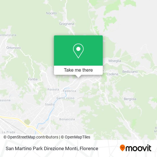 San Martino Park Direzione Monti map