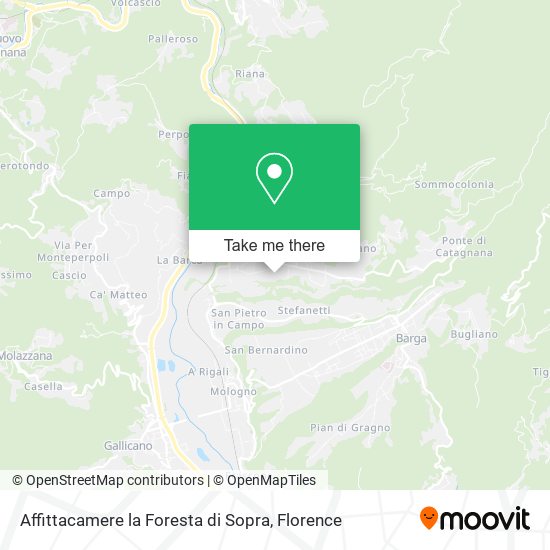 Affittacamere la Foresta di Sopra map