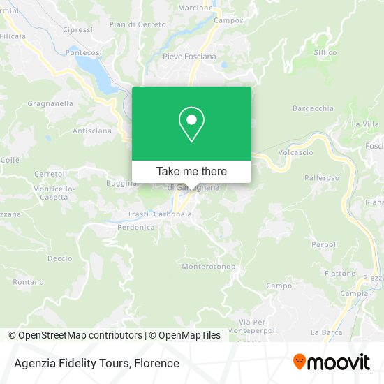 Agenzia Fidelity Tours map