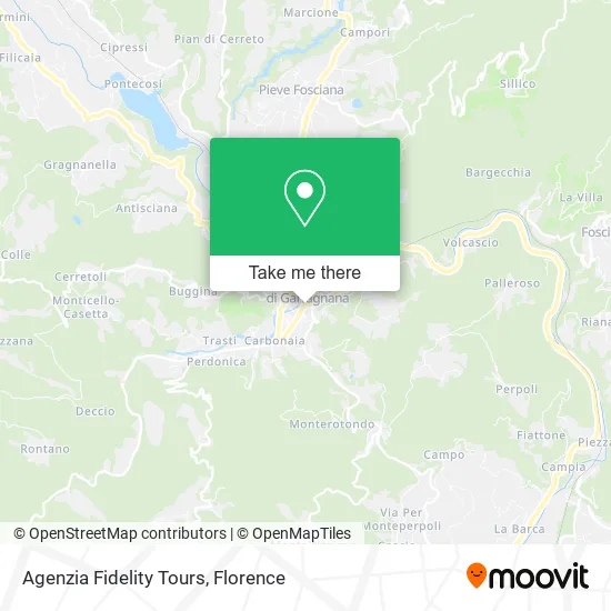 Agenzia Fidelity Tours map