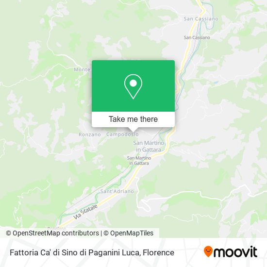 Fattoria Ca' di Sino di Paganini Luca map