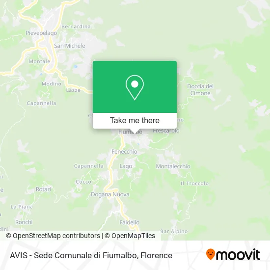 AVIS - Sede Comunale di Fiumalbo map