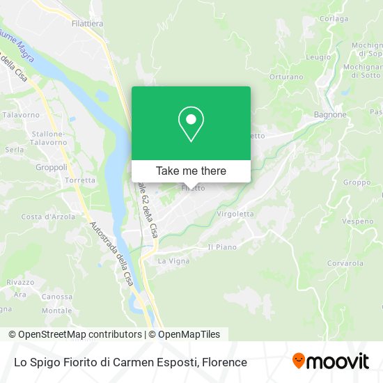 Lo Spigo Fiorito di Carmen Esposti map