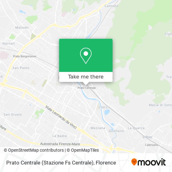 Prato Centrale (Stazione Fs Centrale) map