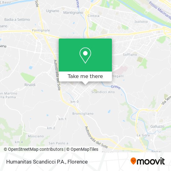 Humanitas Scandicci P.A. map