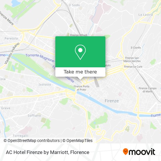 How to get to AC Hotel Firenze by Marriott Bus, or Rail?