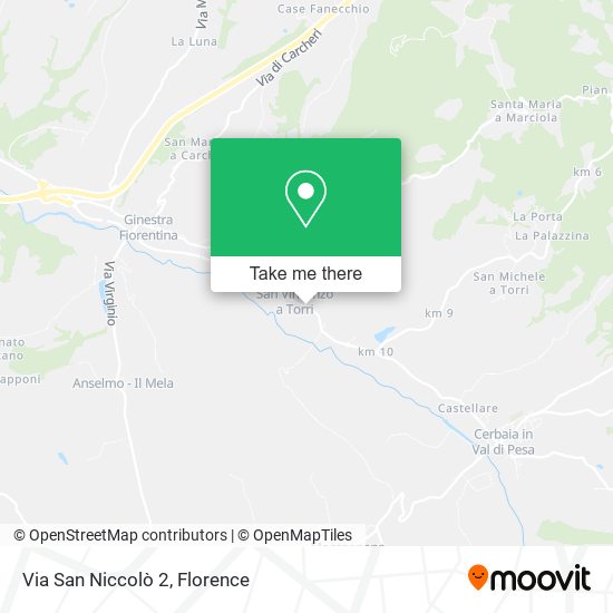 Via San Niccolò  2 map