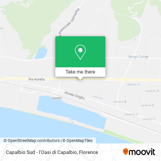 Capalbio Sud - l'Oasi di Capalbio map