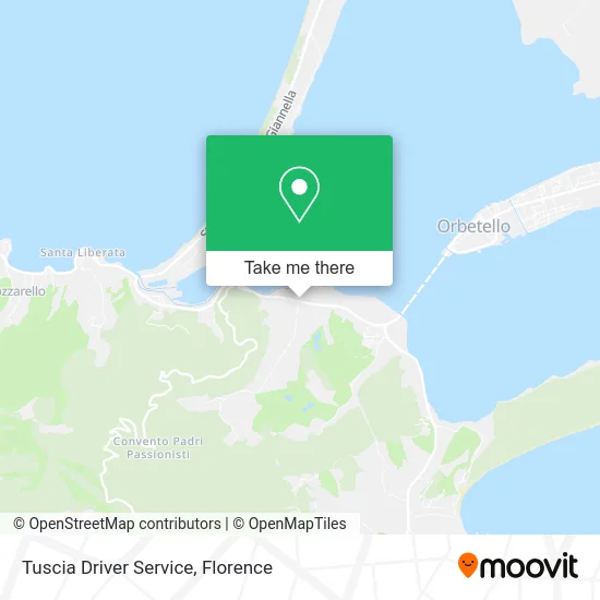 Tuscia Driver Service map