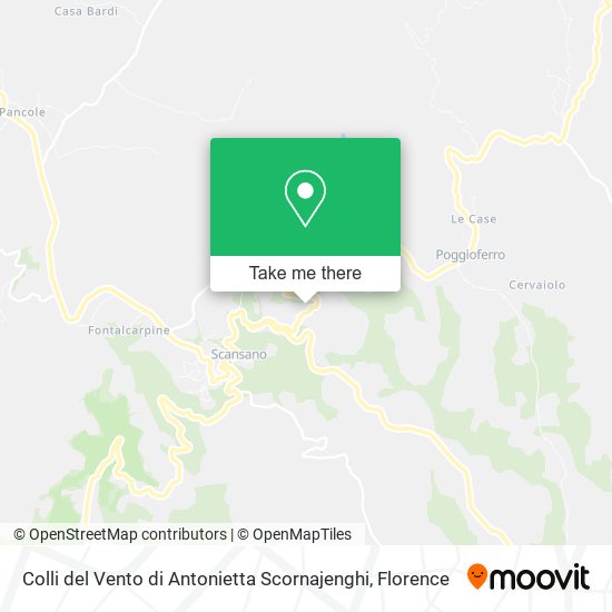 Colli del Vento di Antonietta Scornajenghi map