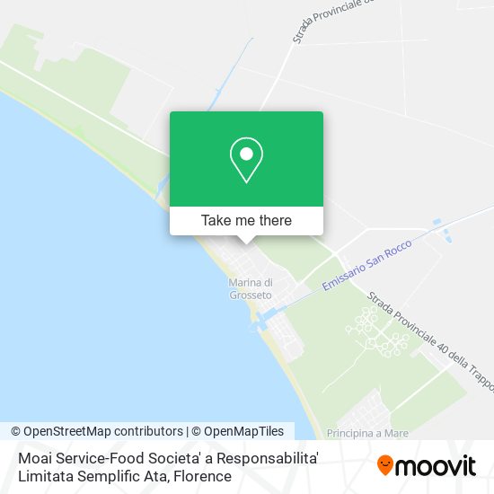 Moai Service-Food Societa' a Responsabilita' Limitata Semplific Ata map