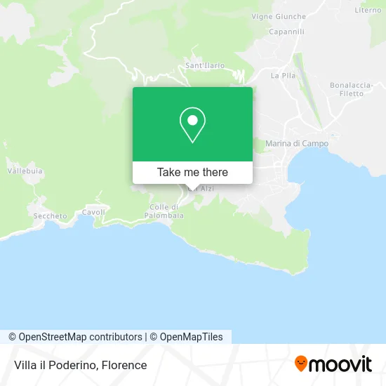 Villa il Poderino map