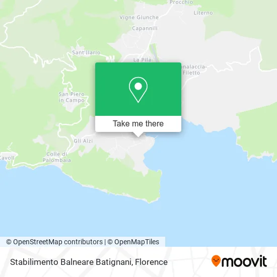 Stabilimento Balneare Batignani map