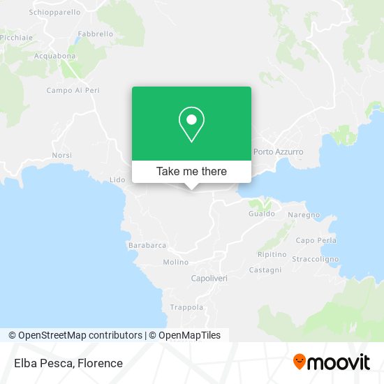 Elba Pesca map