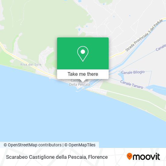 Scarabeo Castiglione della Pescaia map