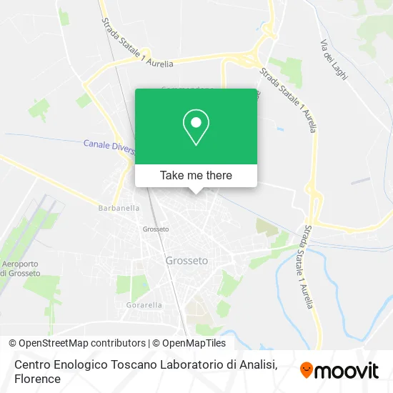 Tuscan Wine Center Analysis Laboratory map