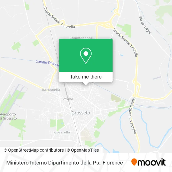 Ministero Interno Dipartimento della Ps. map