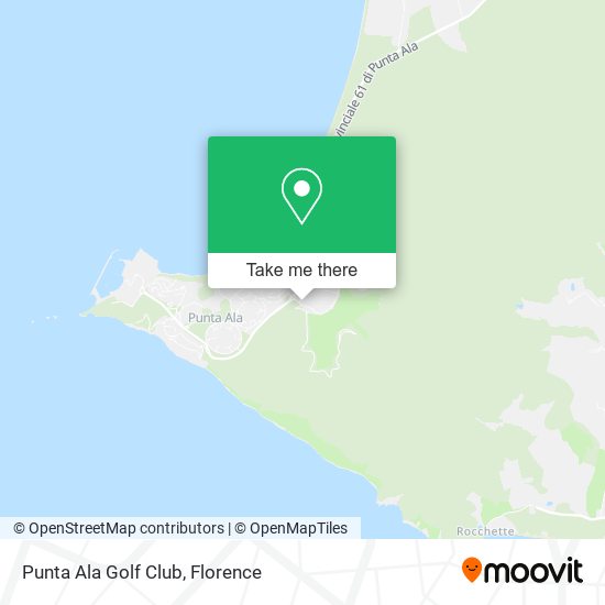 Punta Ala Golf Club map