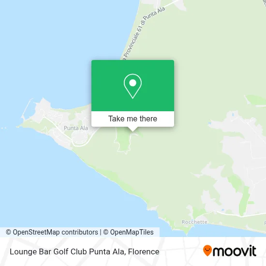 Lounge Bar Golf Club Punta Ala map