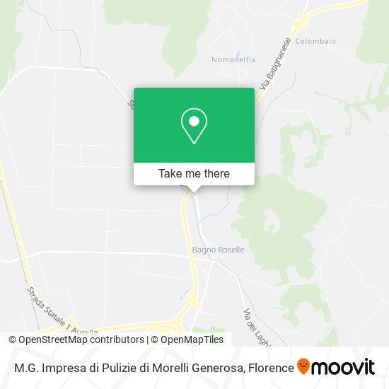M.G. Impresa di Pulizie di Morelli Generosa map