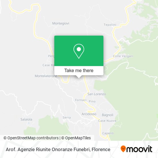 Arof. Agenzie Riunite Onoranze Funebri map