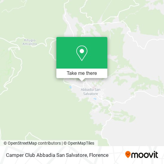 Camper Club Abbadia San Salvatore map