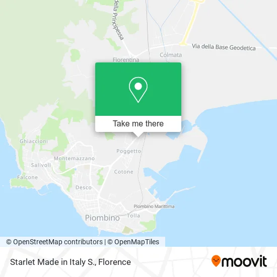 Starlet Made in Italy S. map