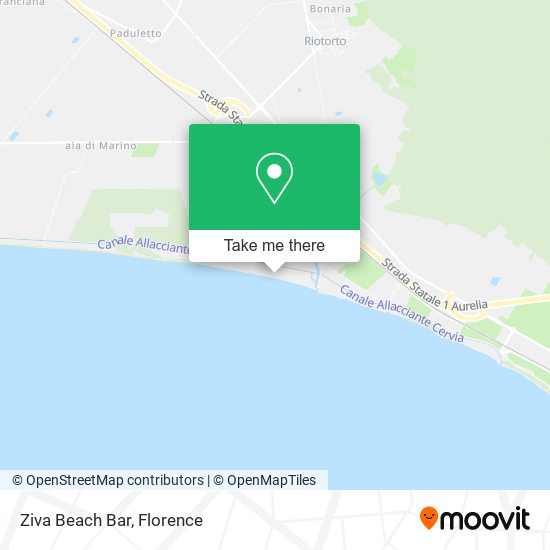 Ziva Beach Bar map