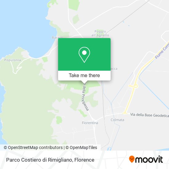 Parco Costiero di Rimigliano map