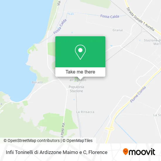 Infii Toninelli di Ardizzone Maimo e C map