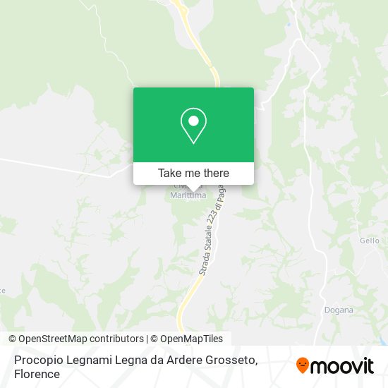 Procopio Legnami Legna da Ardere Grosseto map