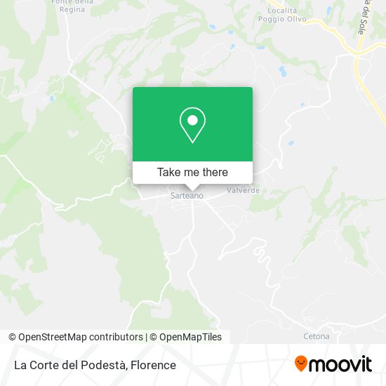 La Corte del Podestà map