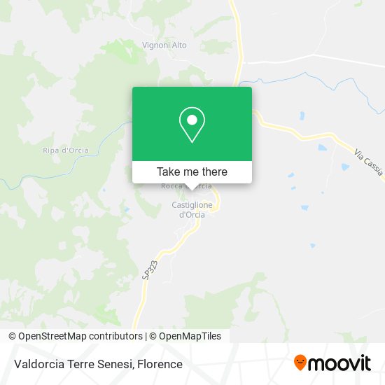 Valdorcia Terre Senesi map