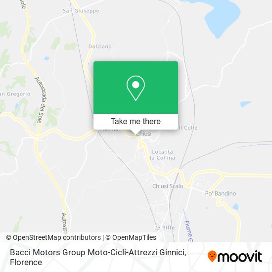 Bacci Motors Group Moto-Cicli-Attrezzi Ginnici map