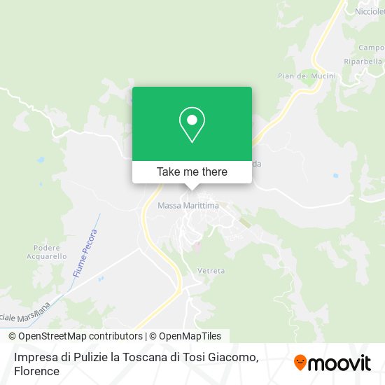 Impresa di Pulizie la Toscana di Tosi Giacomo map
