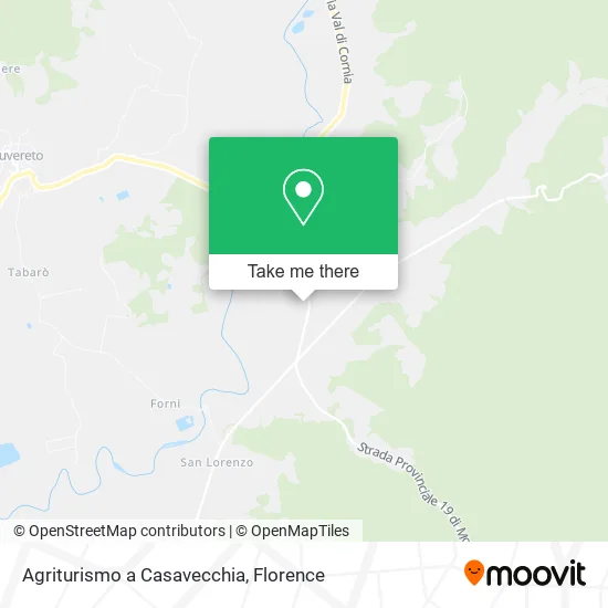 Agriturismo a Casavecchia map