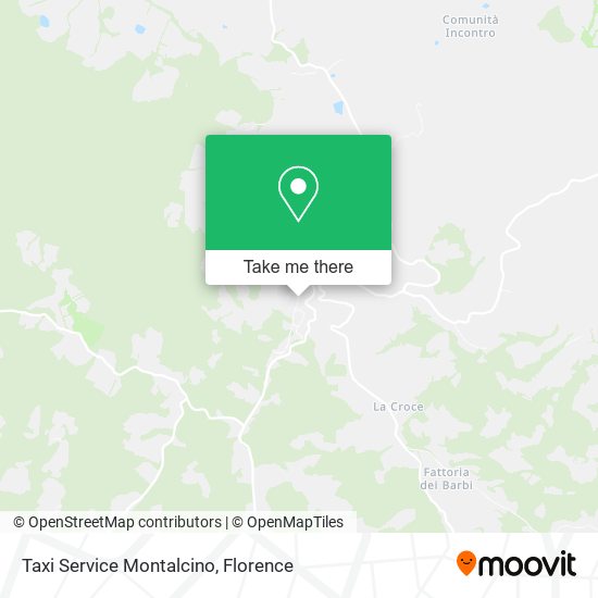 Taxi Service Montalcino map