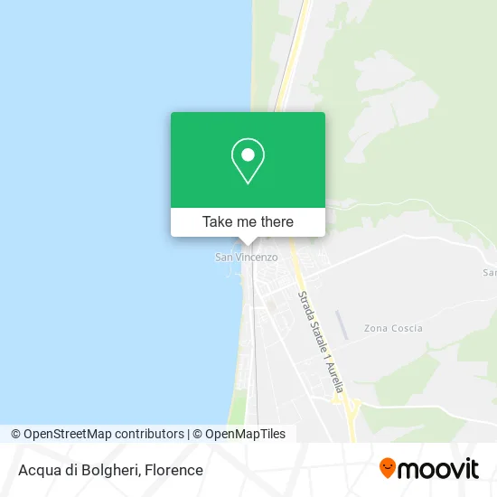 Acqua di Bolgheri map