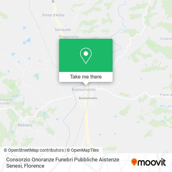 Consorzio Onoranze Funebri Pubbliche Aistenze Senesi map