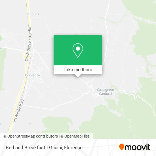 Bed and Breakfast I Glicini map