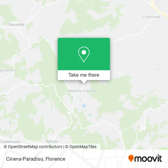 Ciriera-Paradiso map