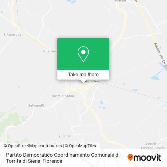 Partito Democratico Coordinamento Comunale di Torrita di Siena map