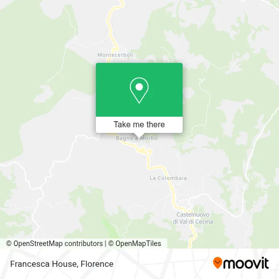 Francesca House map